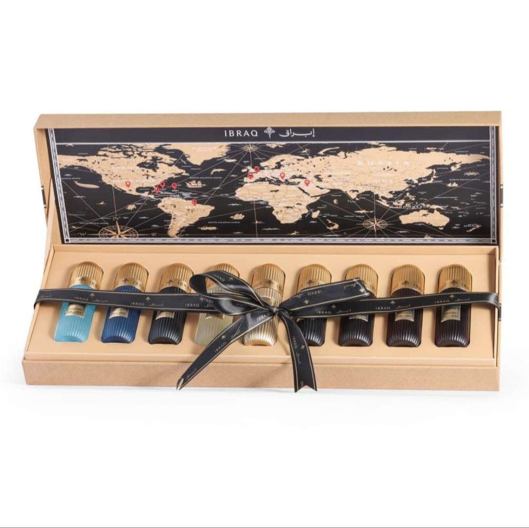 Set of perfume bottles